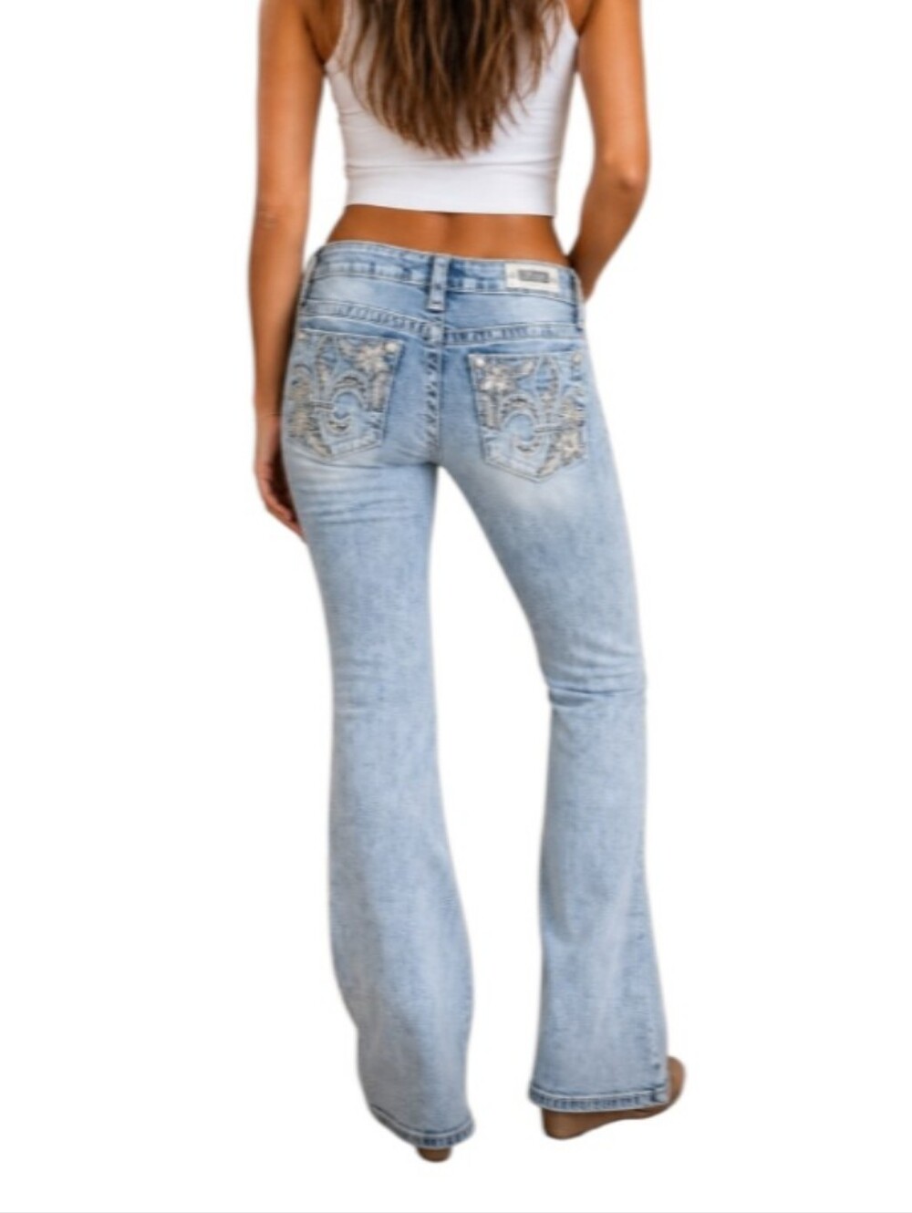 Fleur By Miss Me Low-Rise Bootcut Denim Jeans-NWOT - Picture 2 of 12